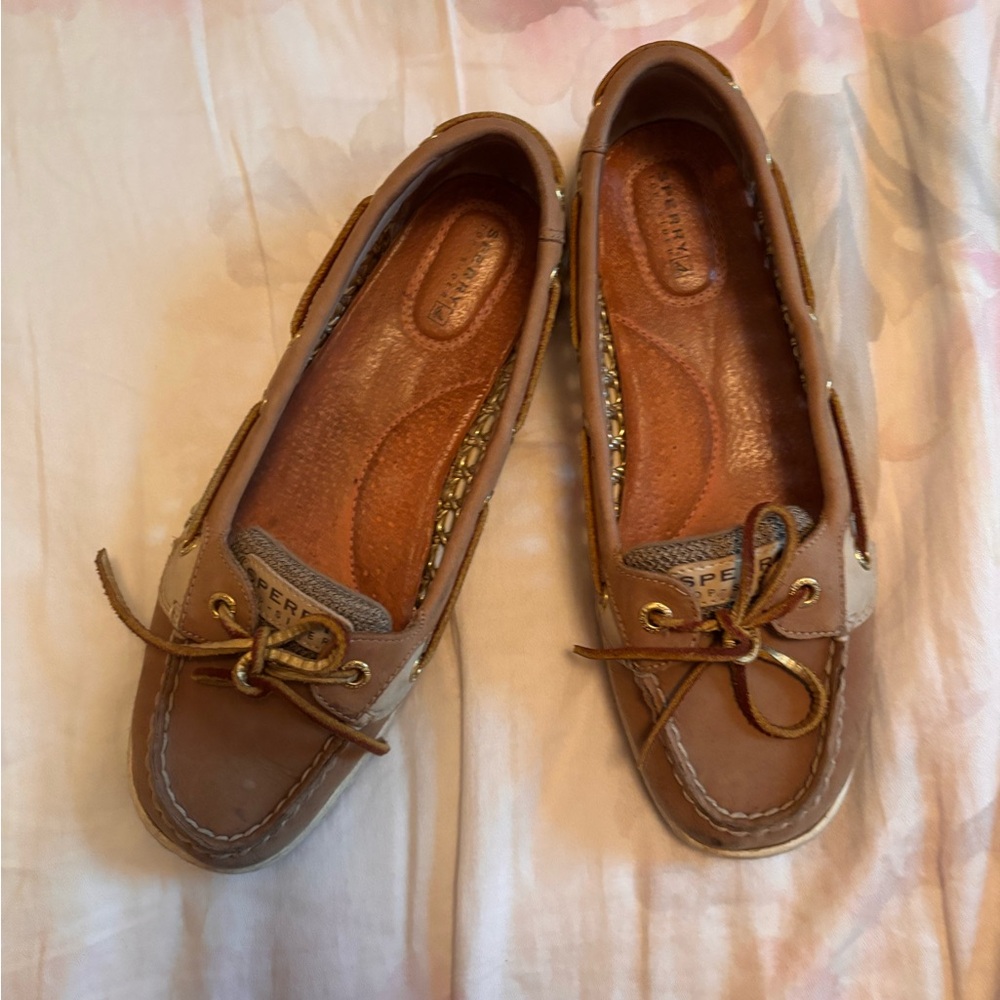 Sperry Women's Brown Leather Moccasins